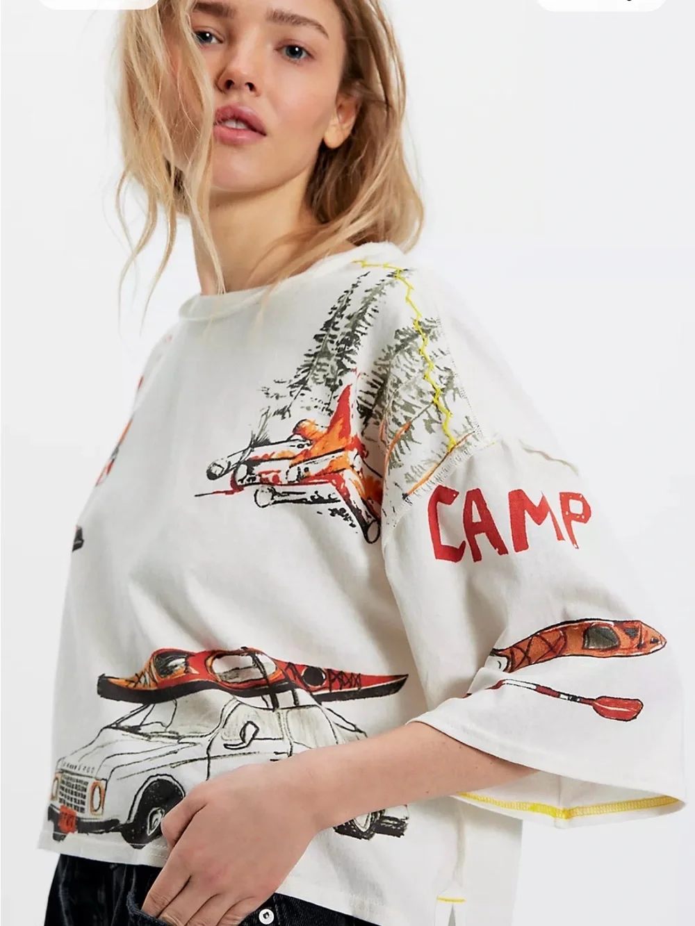 Free people Mountain View Graphic Tee. NWT.
